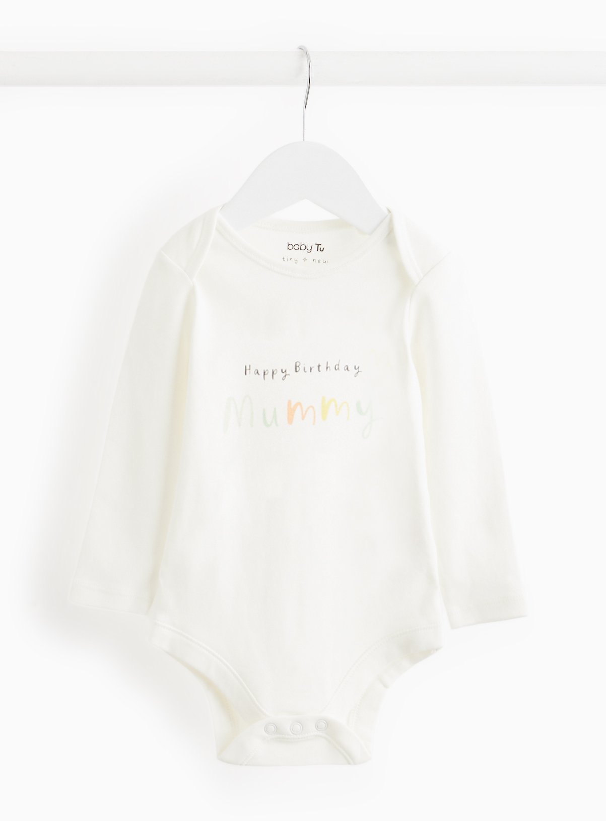 Happy Birthday Mummy Slogan Bodysuit Newborn - Image 1 thumbnail