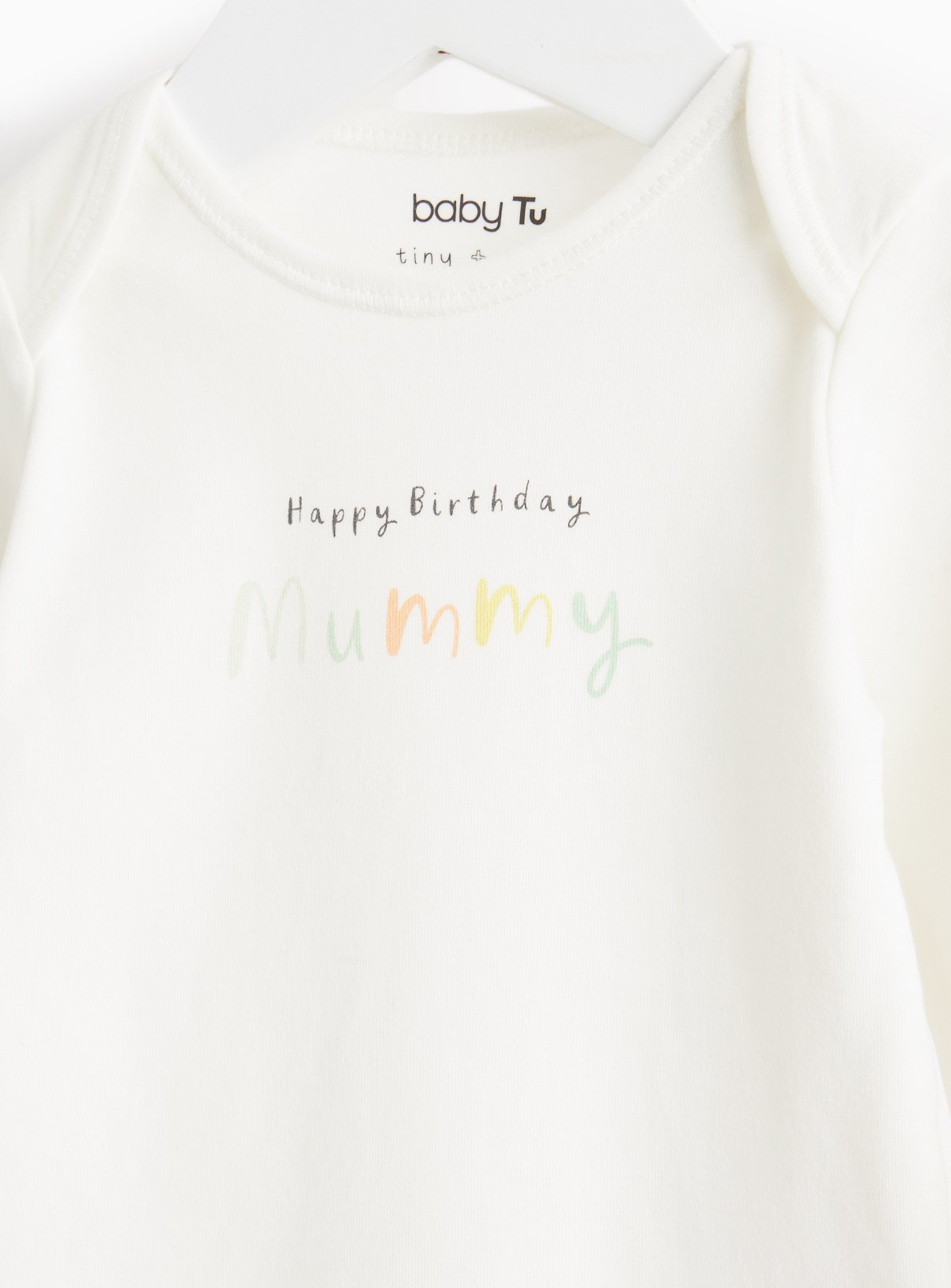 Happy Birthday Mummy Slogan Bodysuit Newborn - Image 2 thumbnail