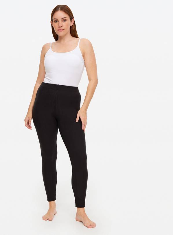 Black Maximum Warmth Thermal Fleece Leggings XL
