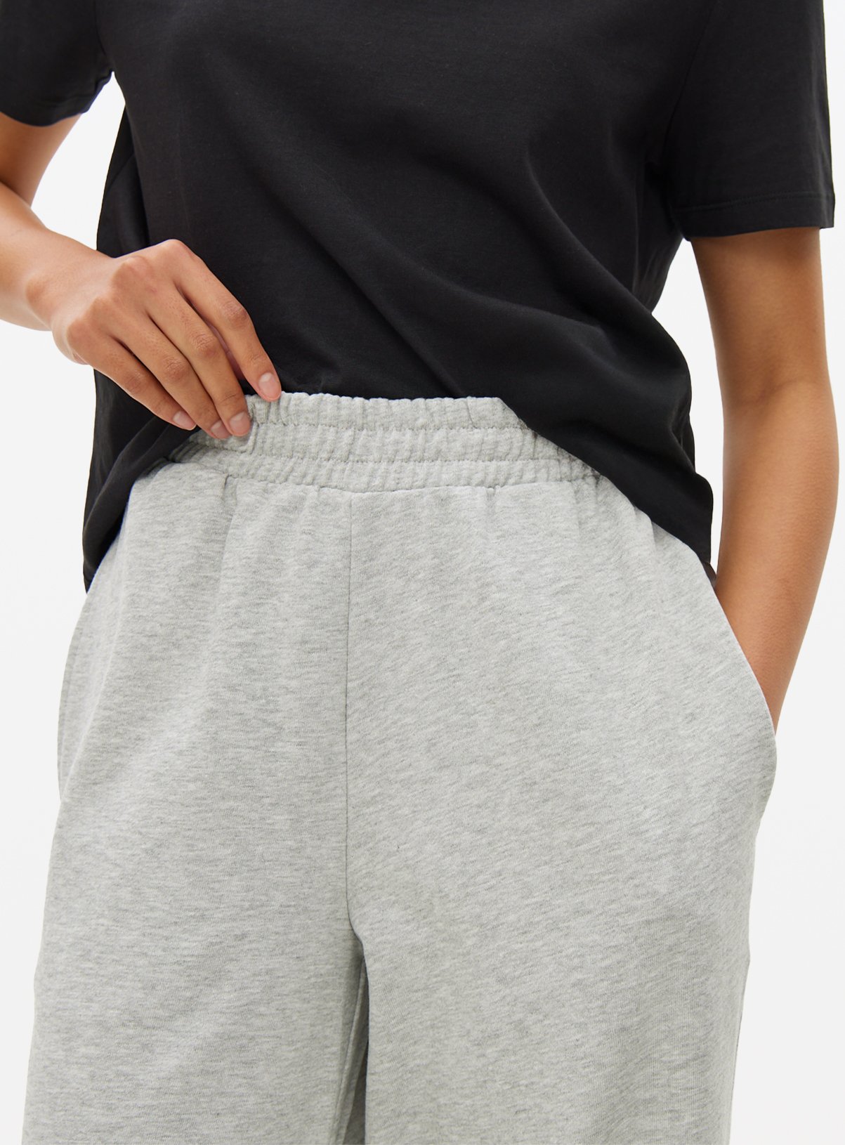 Grey Balloon Leg Joggers  S - Image 3 thumbnail