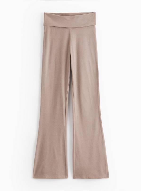 REAKTIV Taupe Luxe Lounge Fold Over Waist Flare XL