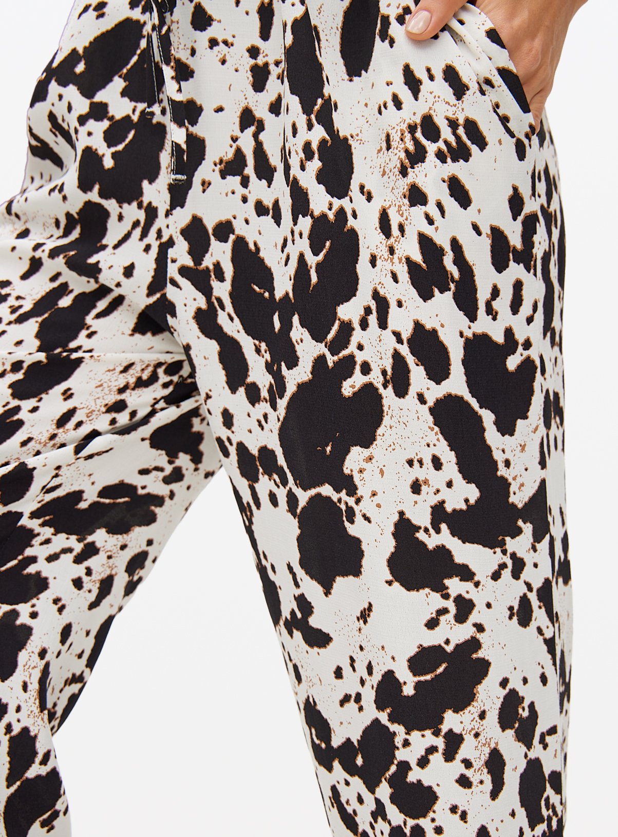 Cow Print Wide Leg Trousers 16 - Image 3 thumbnail