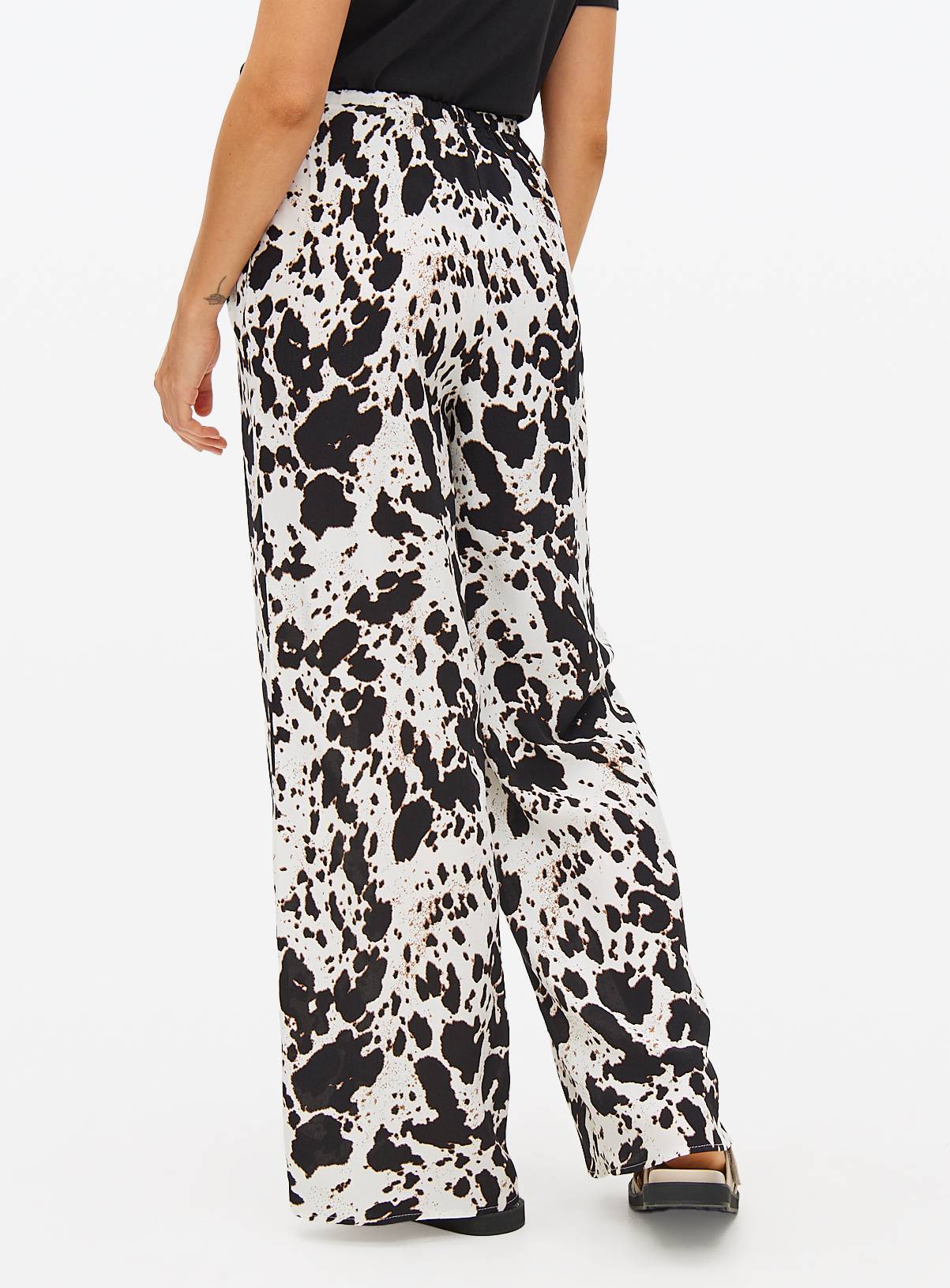Cow Print Wide Leg Trousers 16 - Image 4