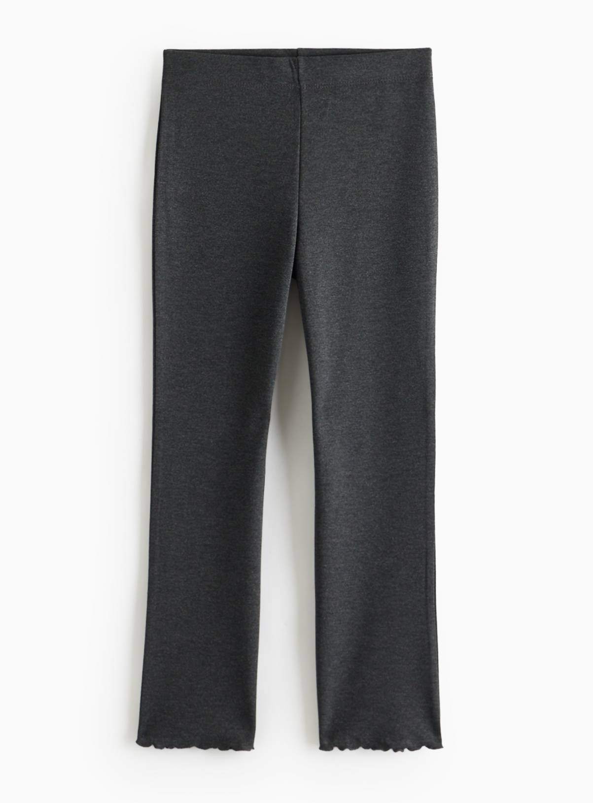 Grey Lettuce Hem Leggings 11 years - Image 1