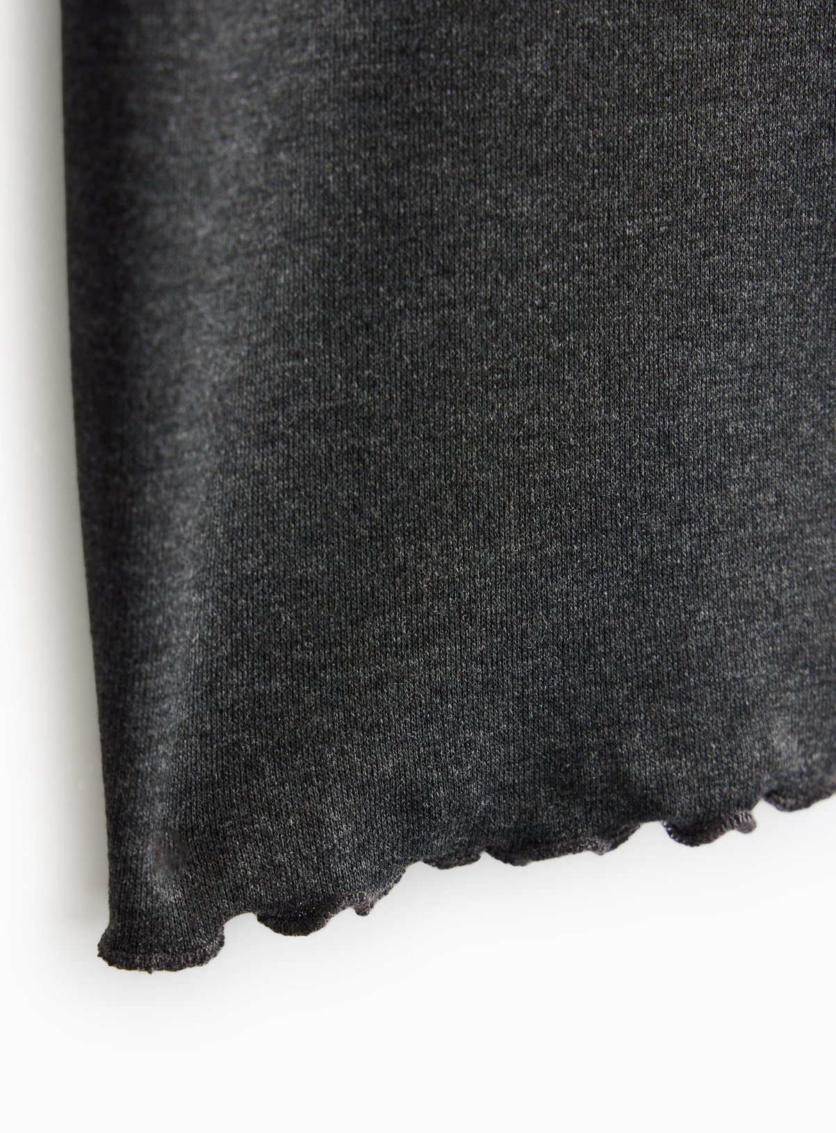 Grey Lettuce Hem Leggings 11 years - Image 3 thumbnail