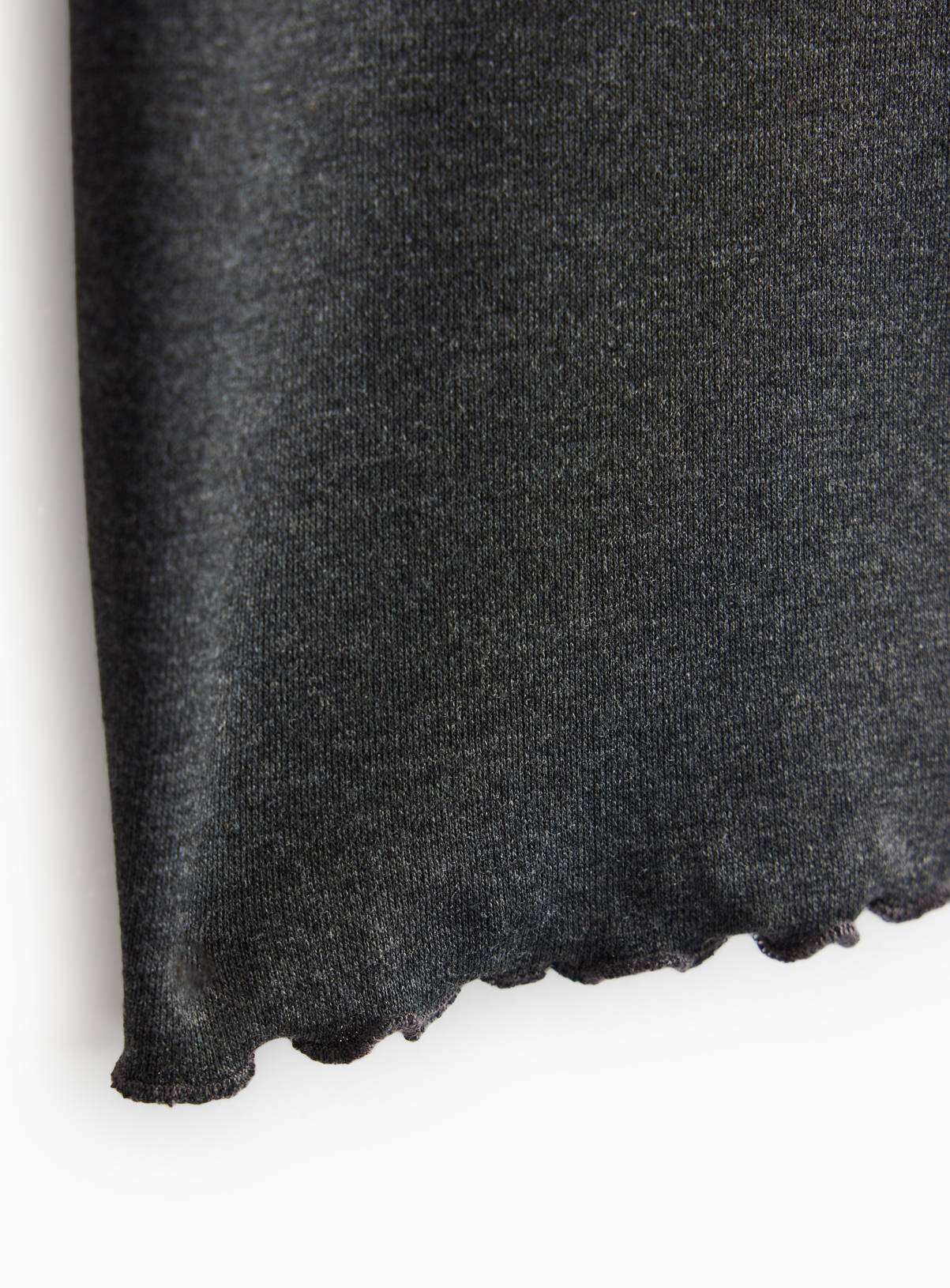 Grey Lettuce Hem Leggings 11 years - Image 3