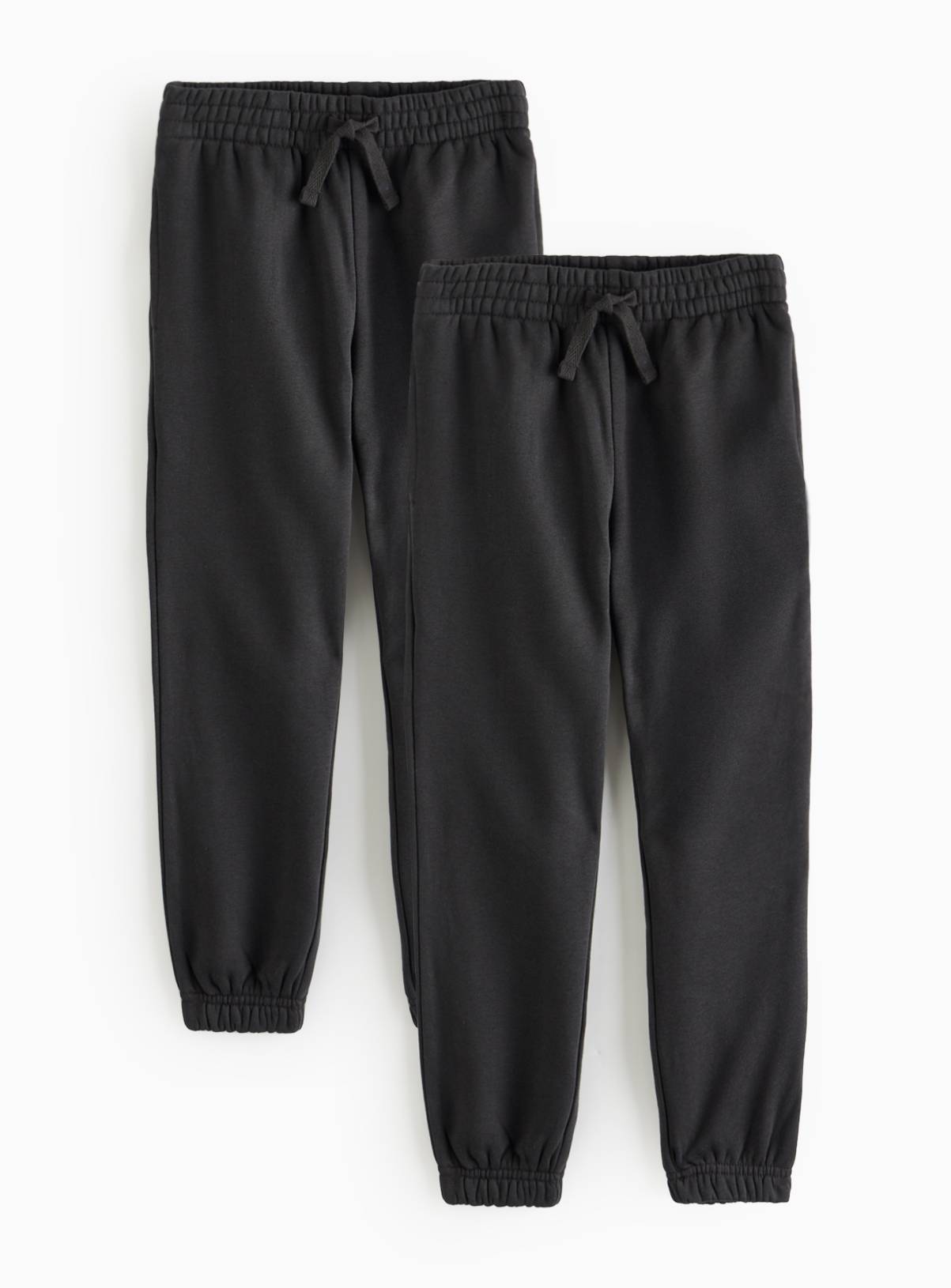 Charcoal Cotton Elasticated Waistband Joggers 2 Pack 5 years - Image 1