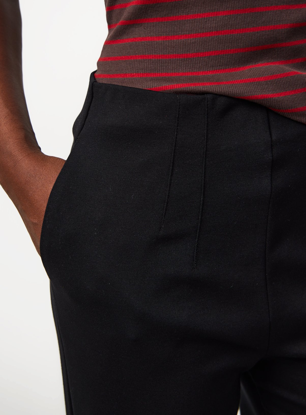 Black Ponte Wide Leg Trousers 16L - Image 3 thumbnail