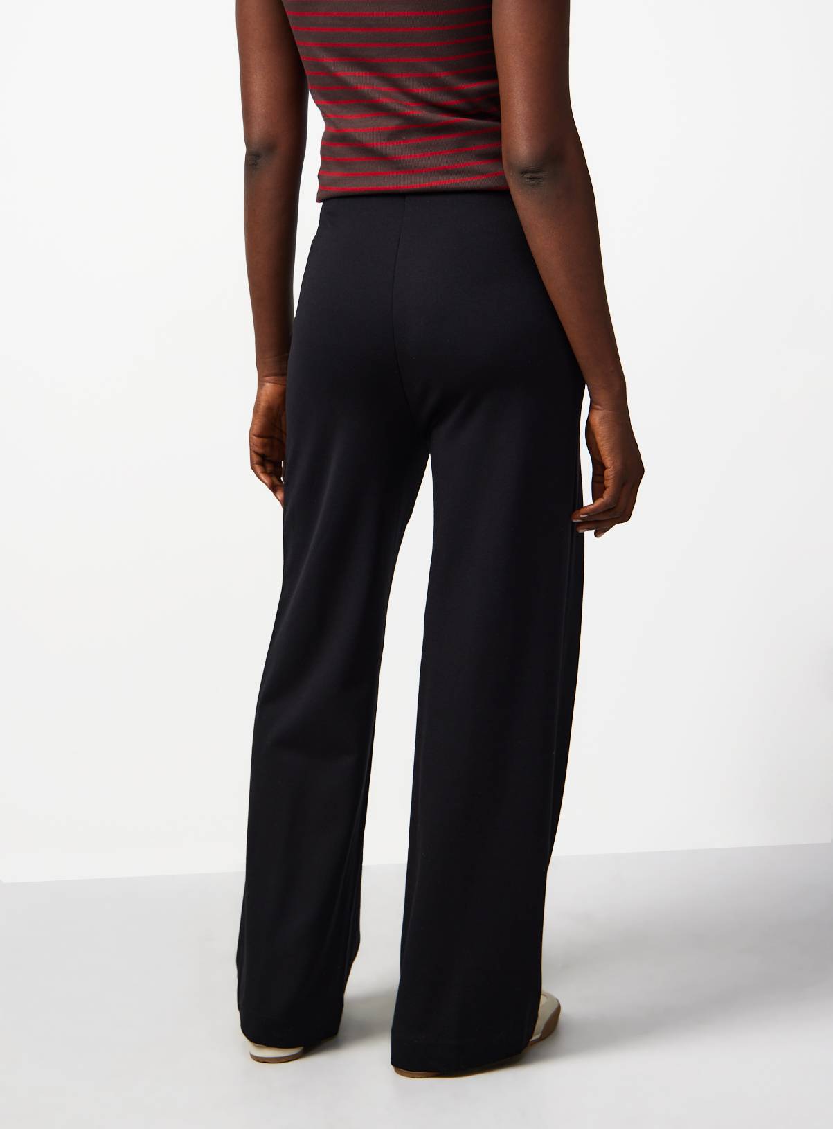 Black Ponte Wide Leg Trousers 16L - Image 4