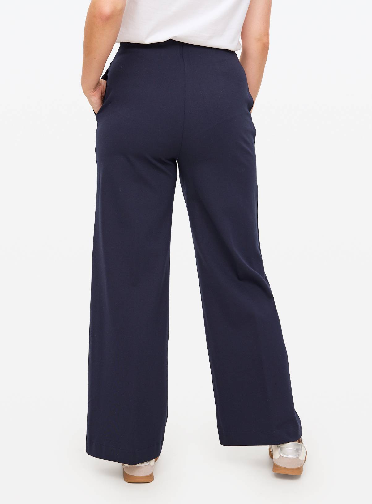 Black Ponte Wide Leg Trousers 12S - Image 4