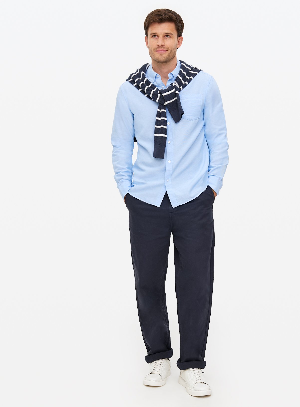 The Blue Pure Cotton Oxford Shirt XXXXL - Image 2 thumbnail