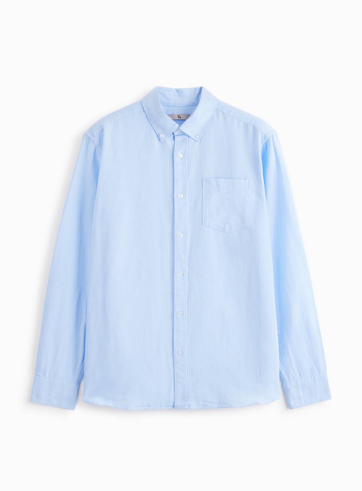 The Blue Pure Cotton Oxford Shirt XXXXL - Image 3