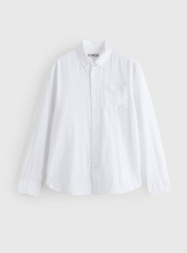 White Slim Fit Oxford Shirt XXXXL