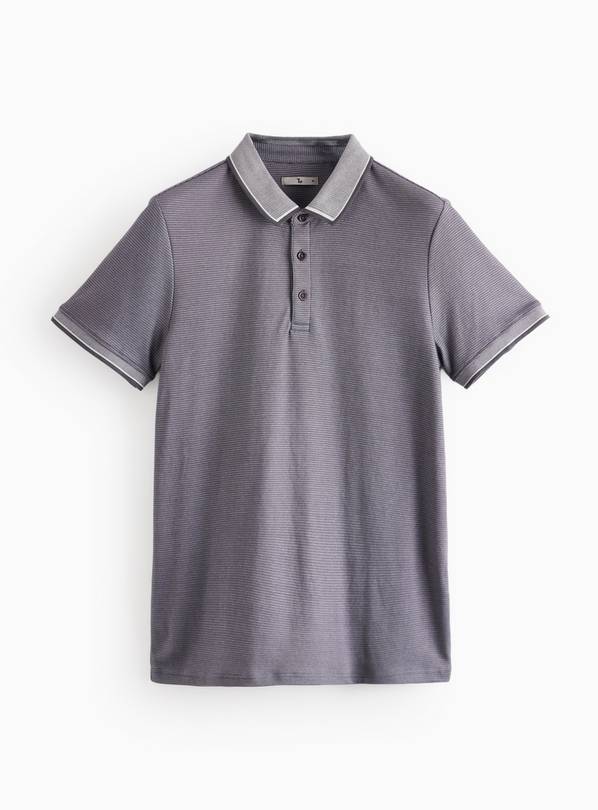 Grey Two Tone Polo Shirt XXXXL