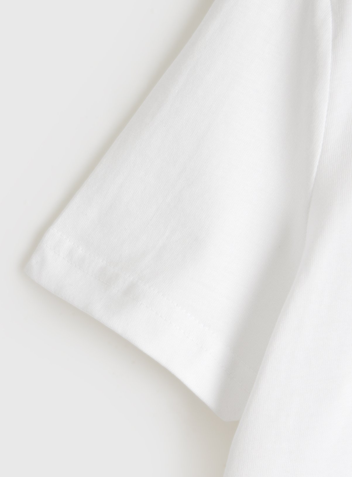 White Cotton Crew Neck T-Shirts 5 Pack 10 years - Image 3 thumbnail