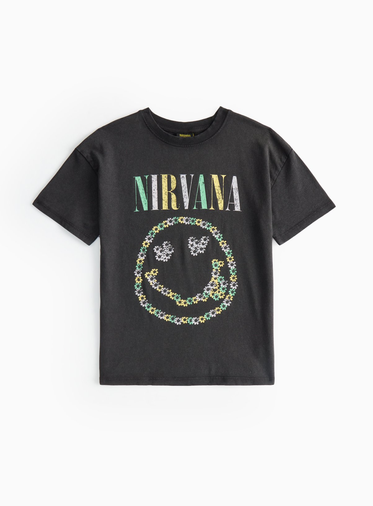 Grey Grey Nirvana Graphic T-Shirt (11 Years) - Nirvana by Sainsbury's