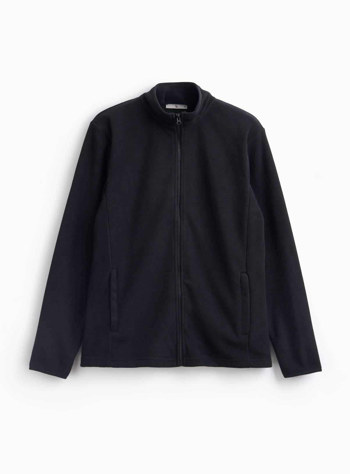 Black Zip Through Fleece XL - Image 3