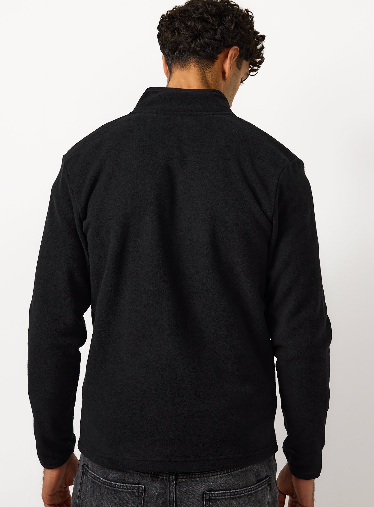 Black Zip Through Fleece XL - Image 5 thumbnail