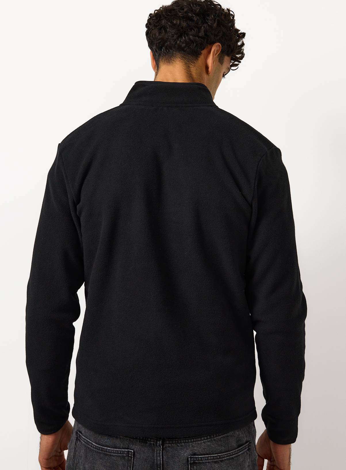 Black Zip Through Fleece XL - Image 5