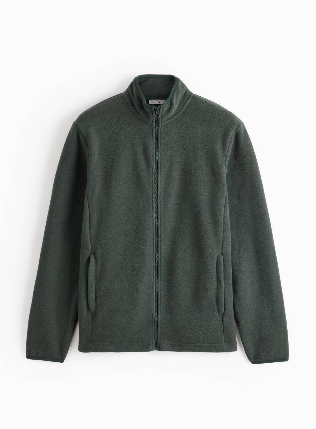 Green Zip Through Fleece  XL - Image 3