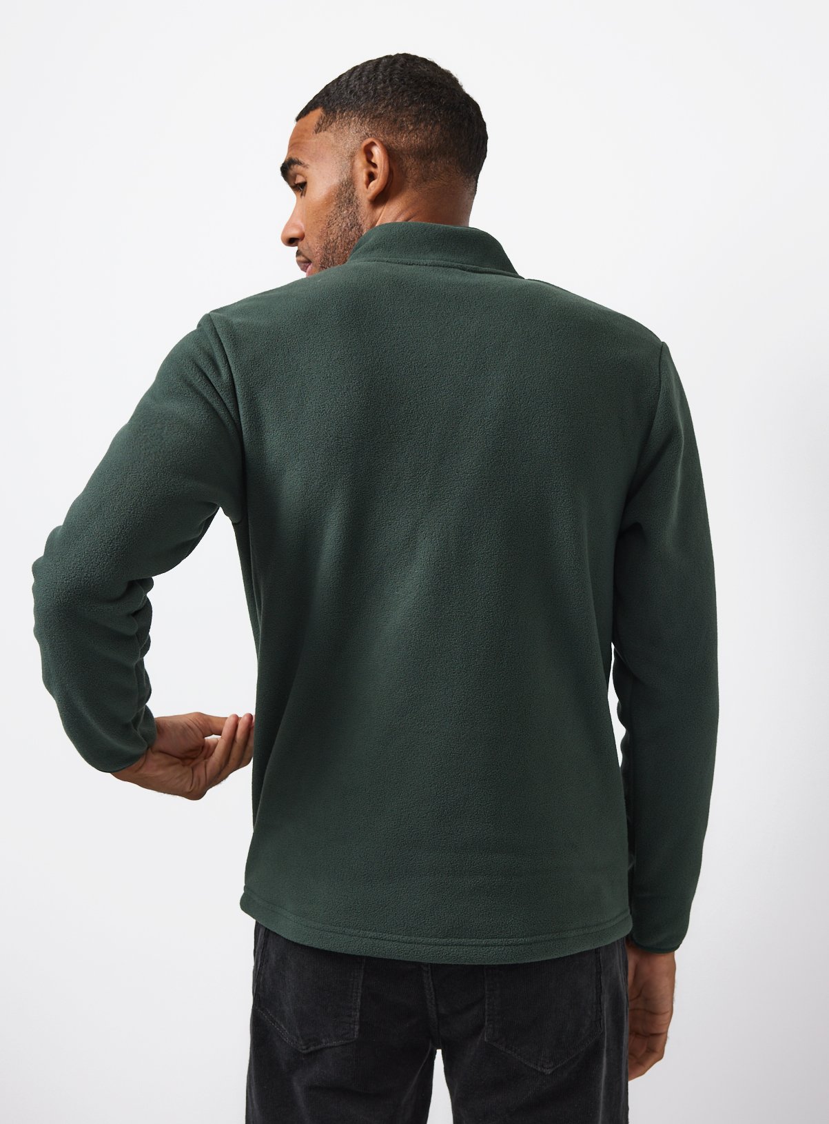 Green Zip Through Fleece  XL - Image 5 thumbnail
