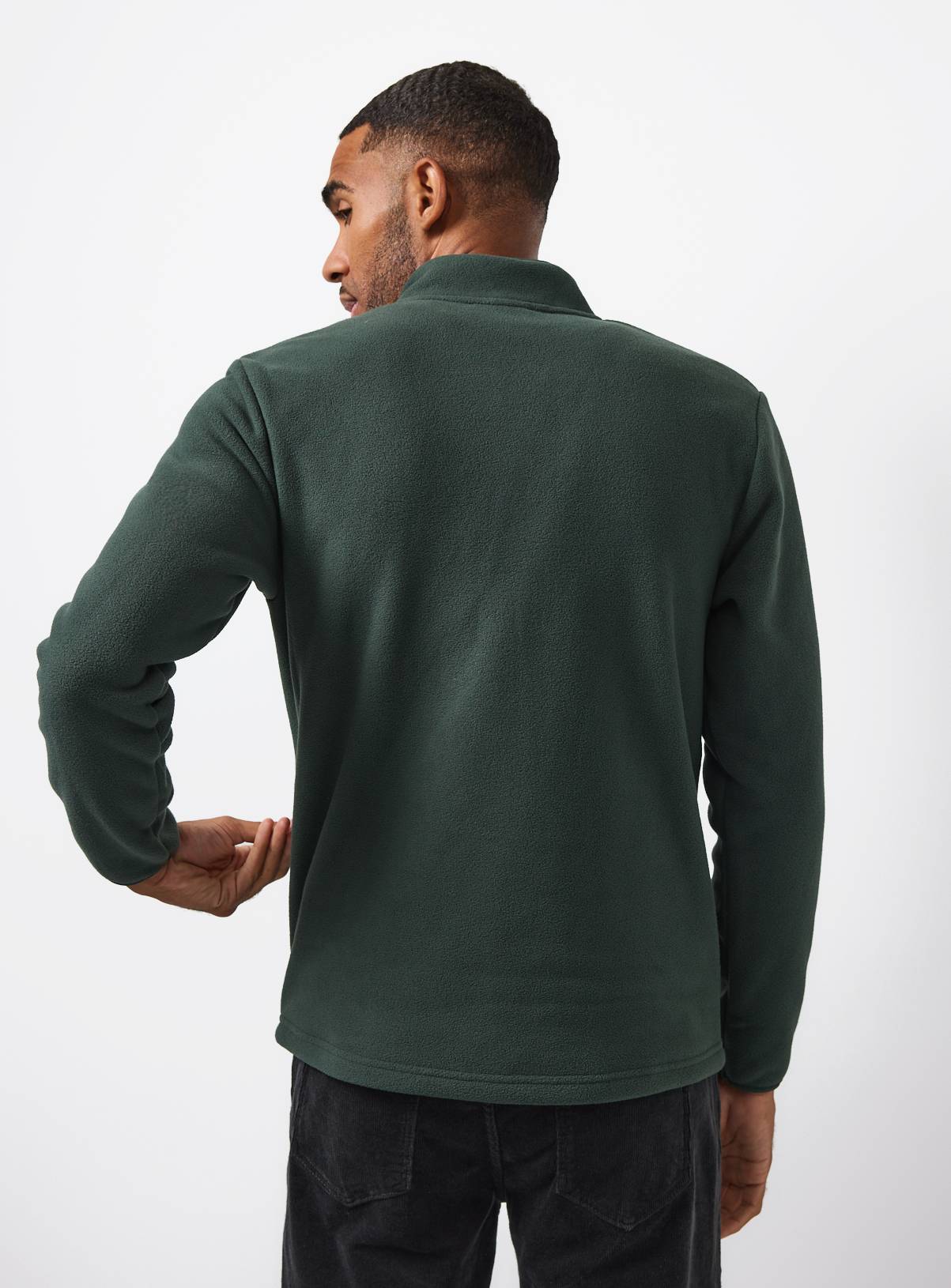 Green Zip Through Fleece  XL - Image 5