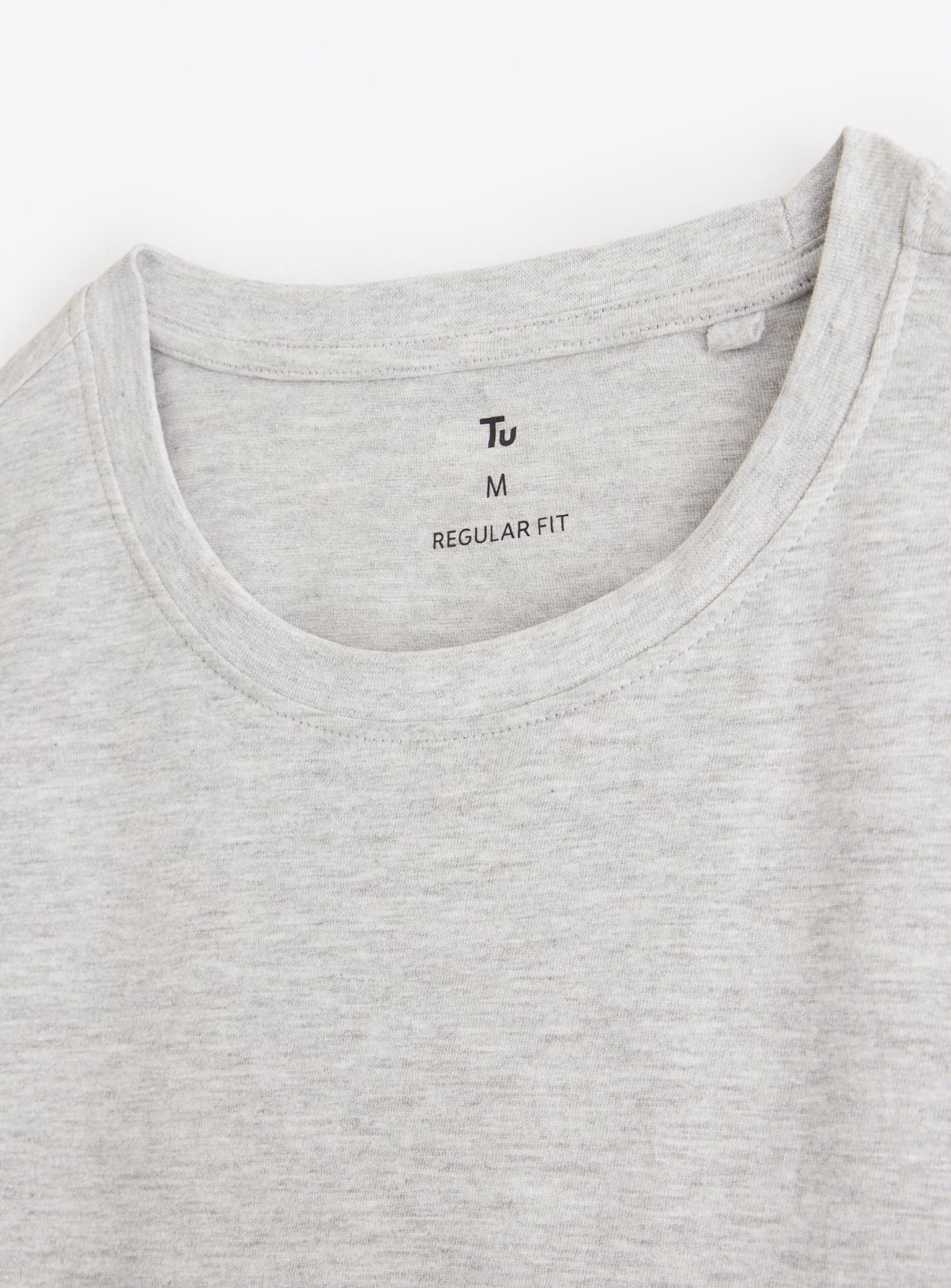 Grey Marl Long Sleeve T-Shirt XL - Image 4 thumbnail