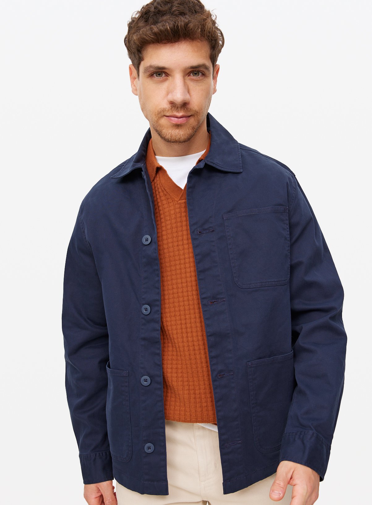 Men's Navy Chore Shacket