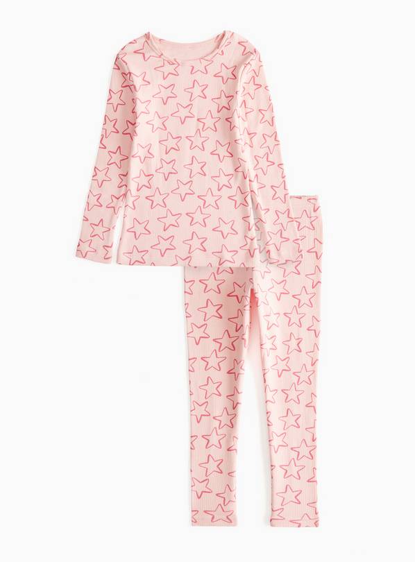 Pink Star Printed Thermal Top & Leggings Set 4-5 years