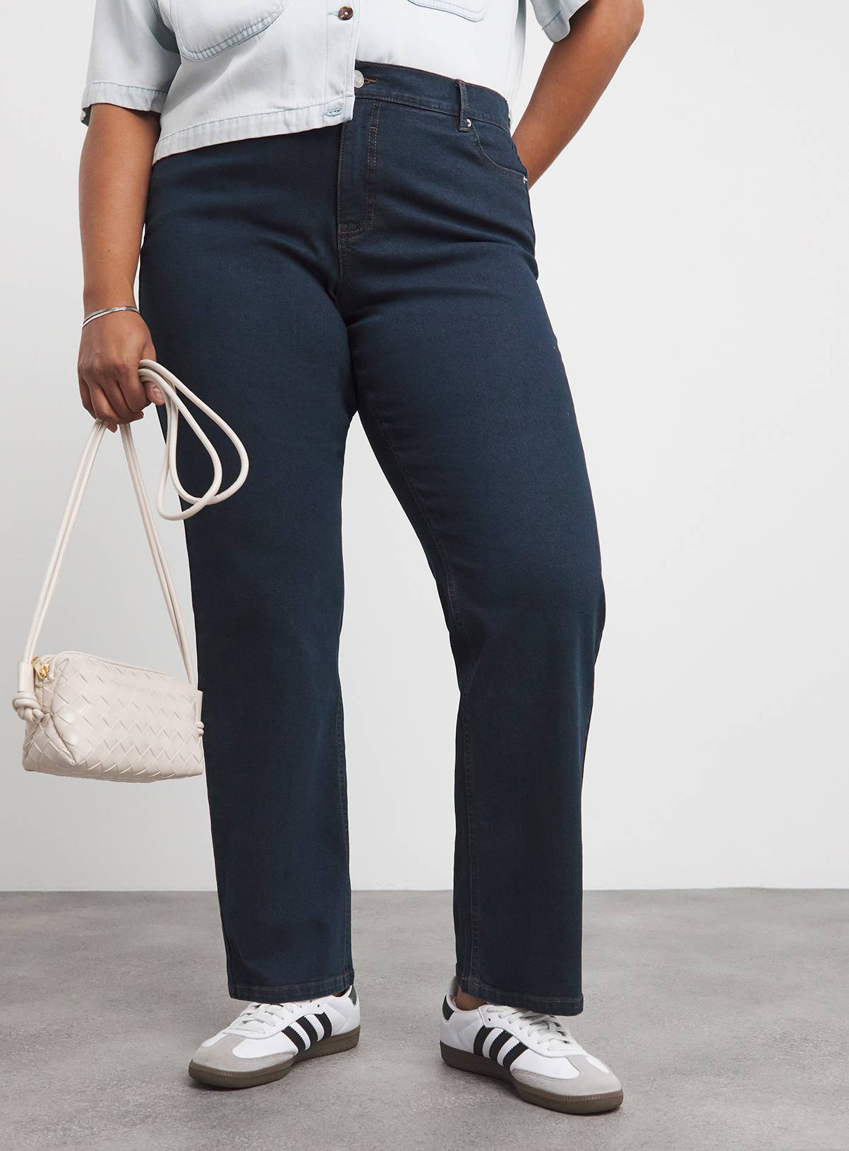 SIMPLY BE 24/7 Straight Leg Jean Indigo 32S - Image 1