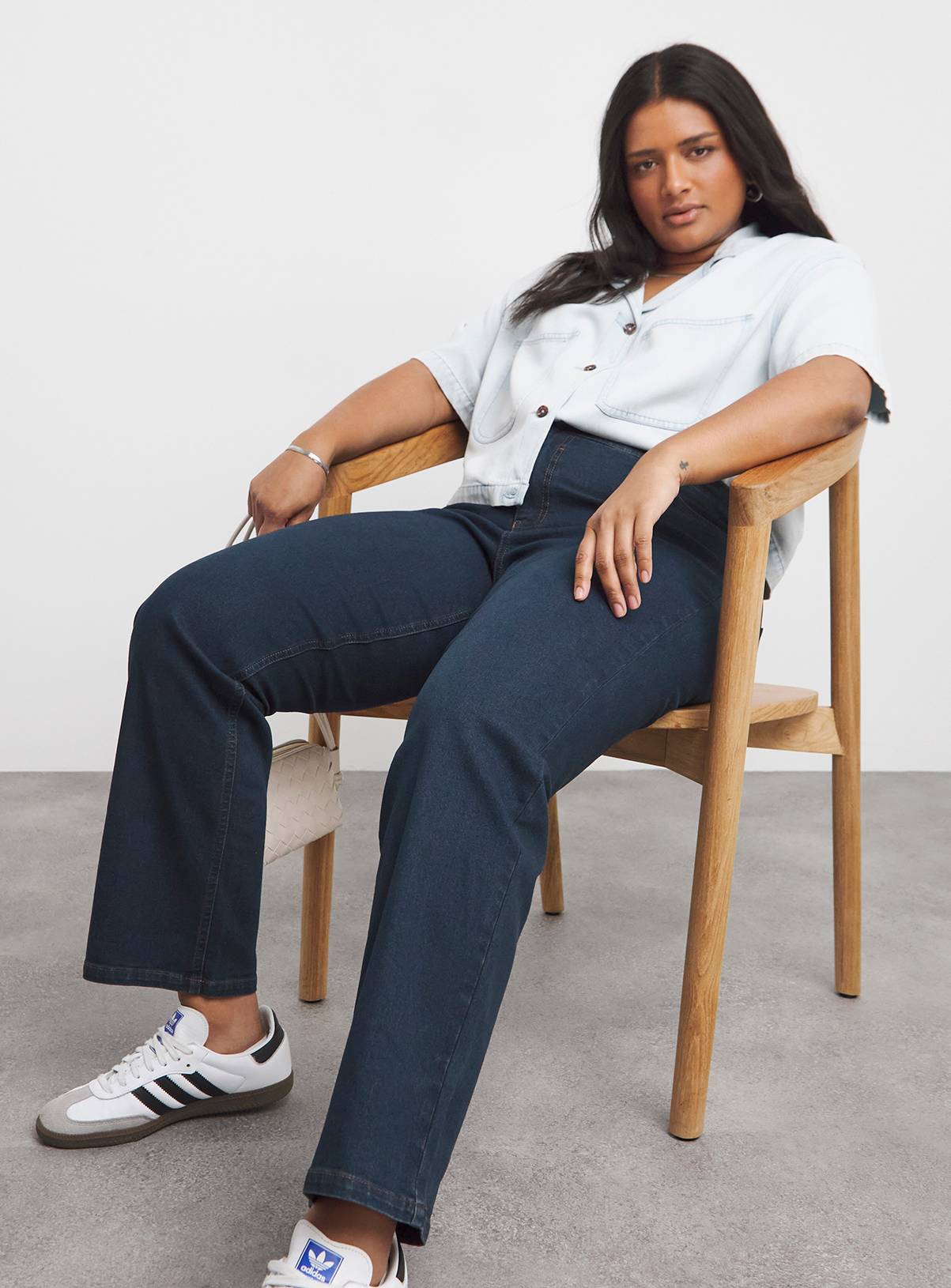 SIMPLY BE 24/7 Straight Leg Jean Indigo 32S - Image 3