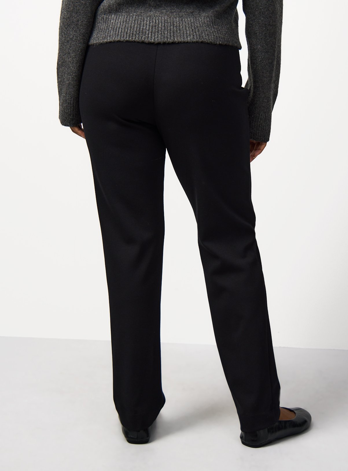 Black Ponte Tapered Trousers 16L - Image 4 thumbnail