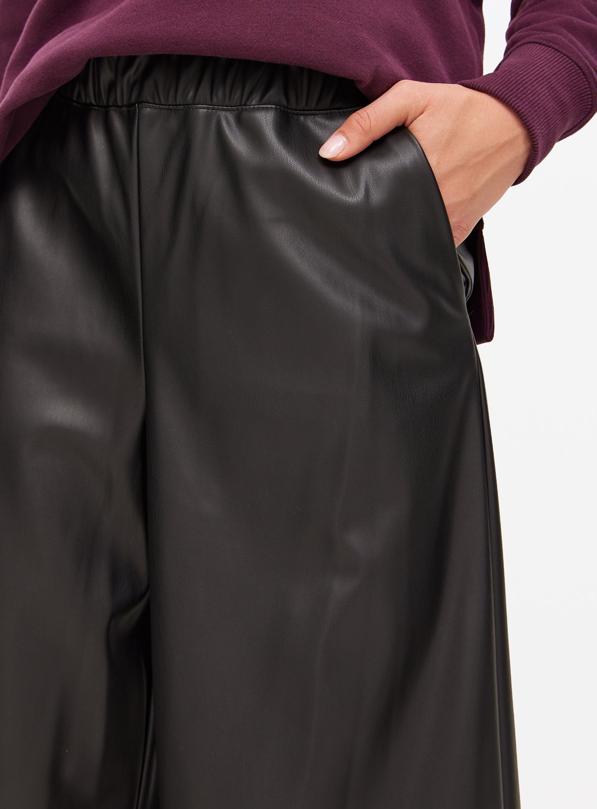 Black PU Culottes 20 - Image 3 thumbnail
