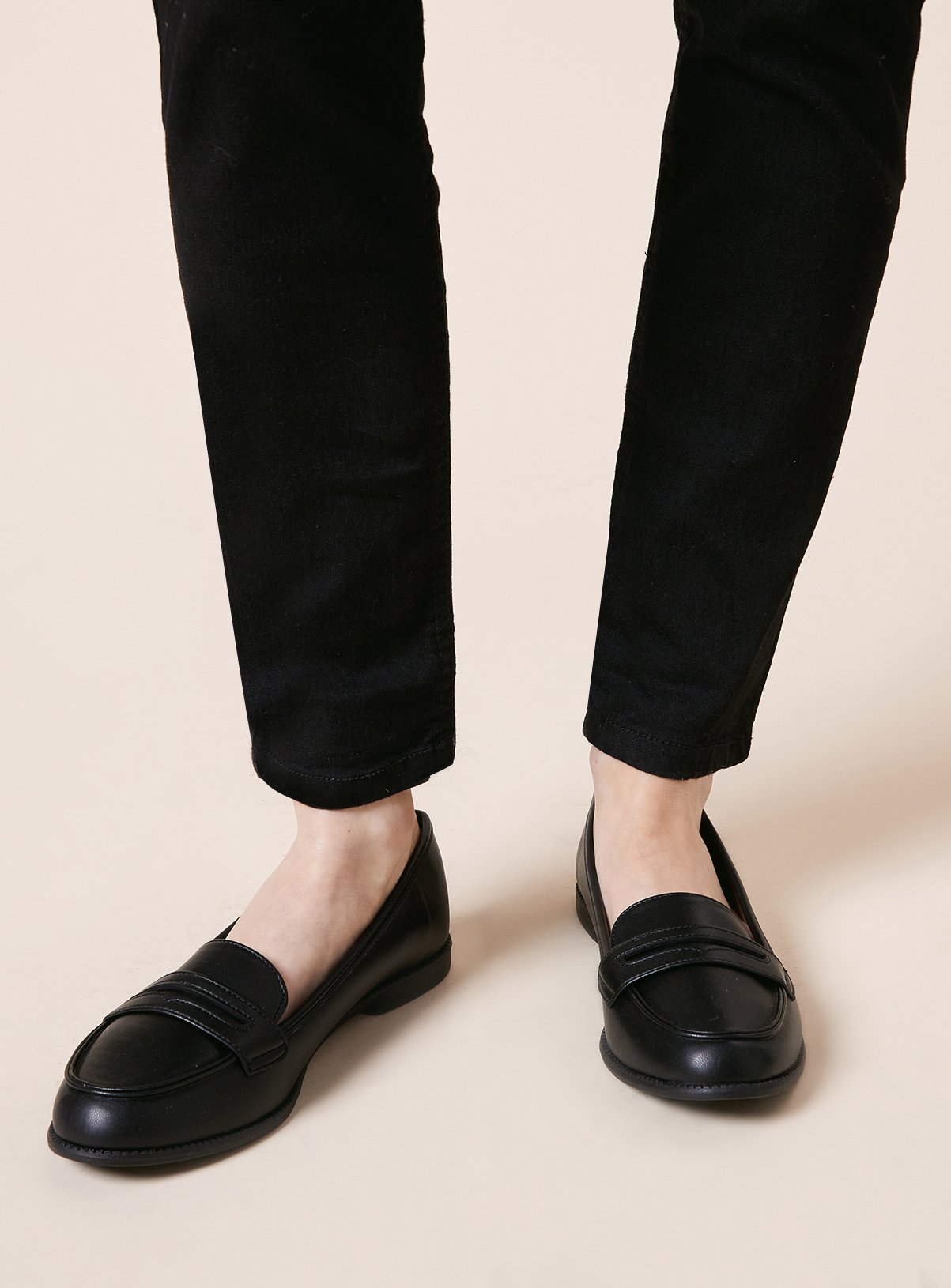 DOROTHY PERKINS Black Lara Penny Loafers 3 - Image 2 thumbnail