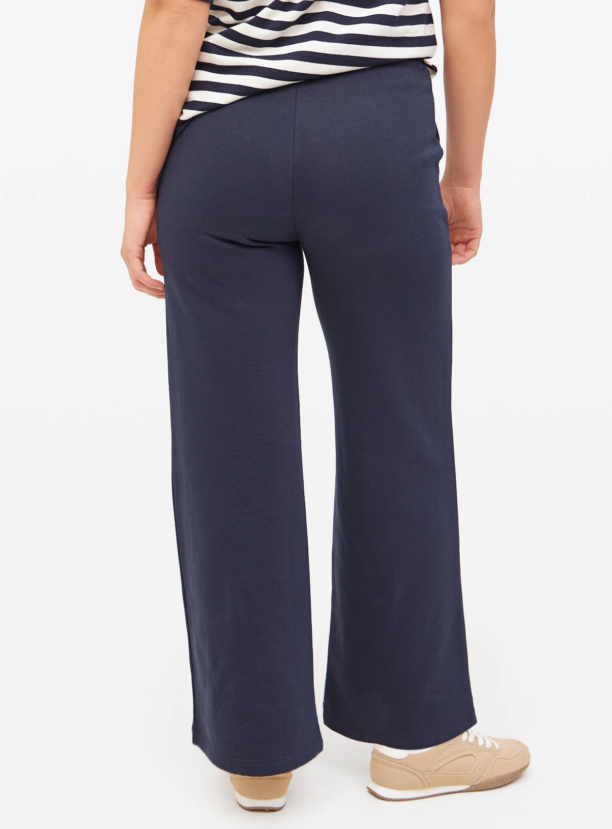 Navy Co-ord Wide Leg Joggers XS - Image 4