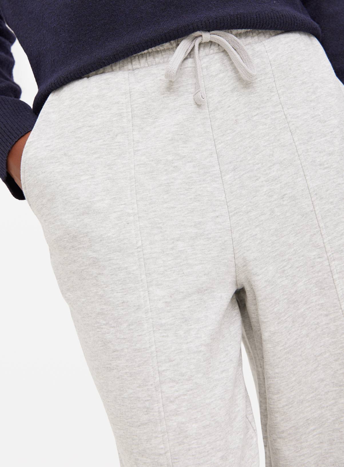 Grey Marl Co-ord Barrel Leg Joggers M - Image 3
