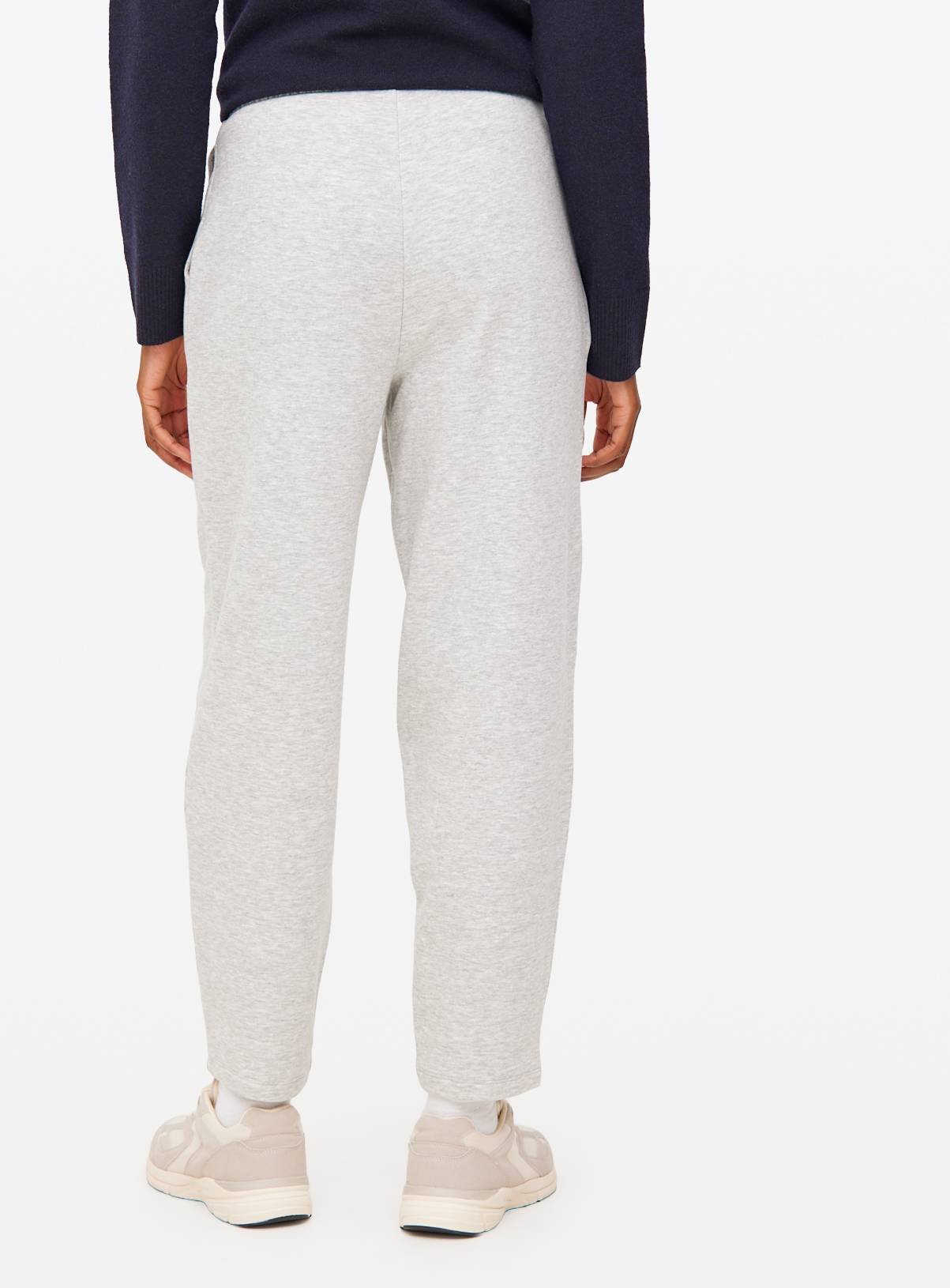 Grey Marl Co-ord Barrel Leg Joggers M - Image 4