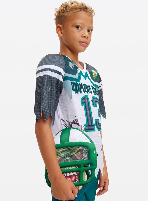 Zombie Footballer Halloween Costume 7-8 years