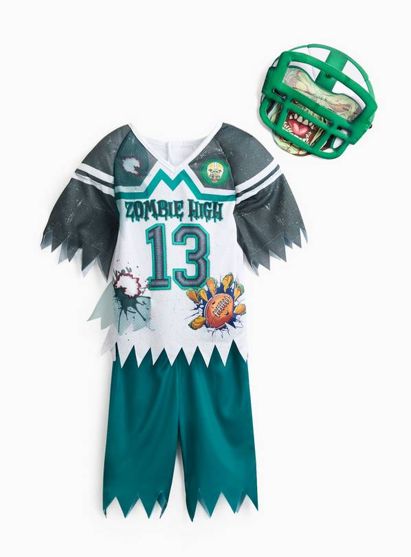Zombie Footballer Halloween Costume 11-12 years