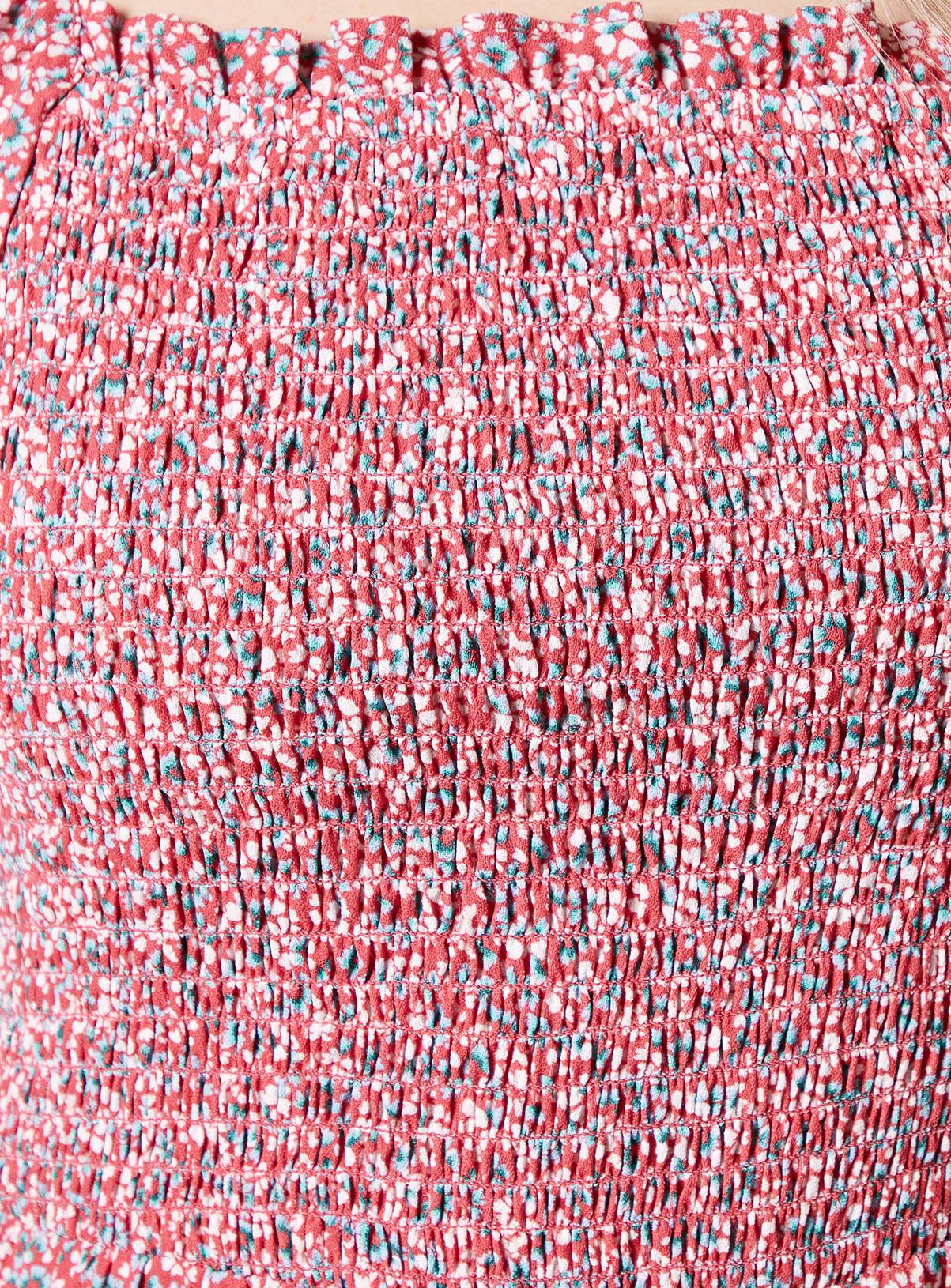 DOROTHY PERKINS Ditsy Shirred Bodice Midaxi Dress 14 - Image 5