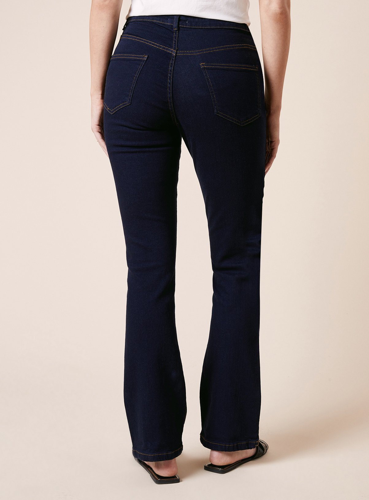 DOROTHY PERKINS Comfort Stretch Bootcut Jeans Indigo 10 - Image 3 thumbnail