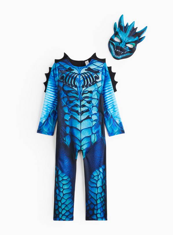 Halloween Blue Dragon Fancy Dress Costume 3-4 Years