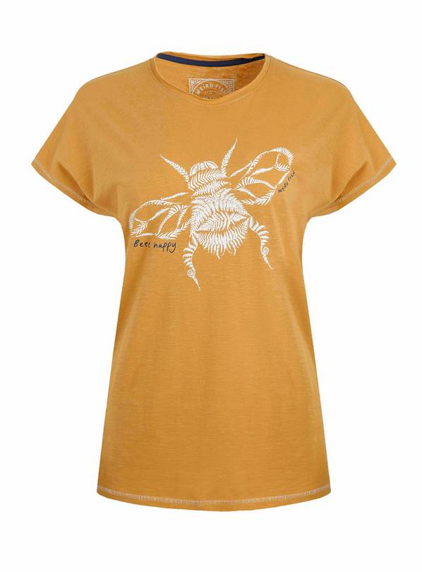 WEIRD FISH Ferne Bee Slub Graphic T-Shirt 16