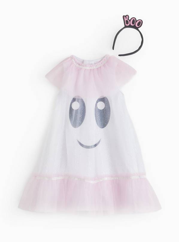 Halloween Ghost Fancy Dress Costume With Headband 6-9 months