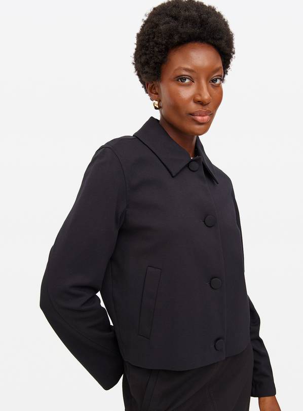 Black Ponte Boxy Co-ord Blazer 14