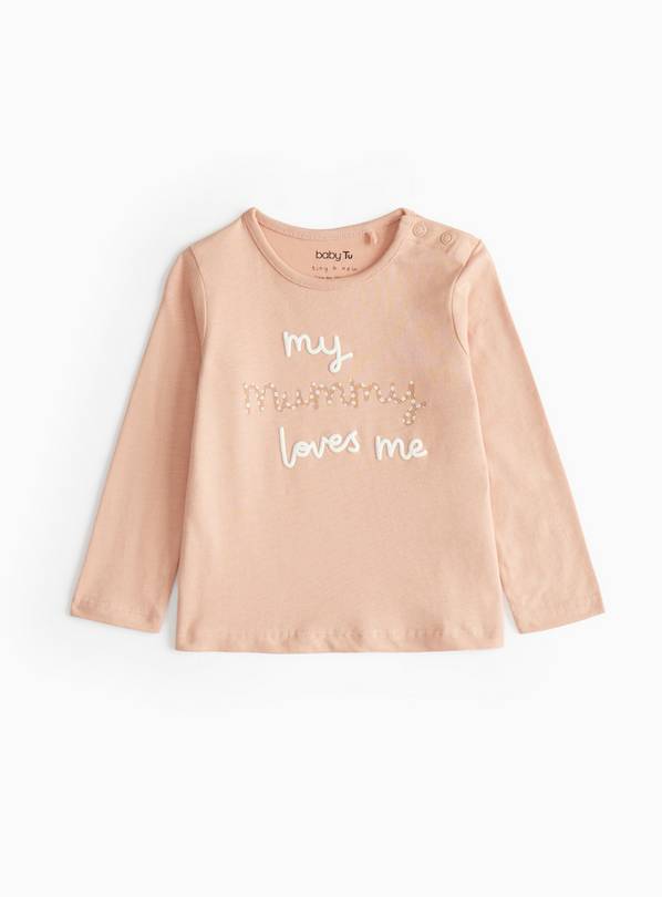 Apricot 'My Mamma Loves Me' Long Sleeve T-Shirt 6-9 months