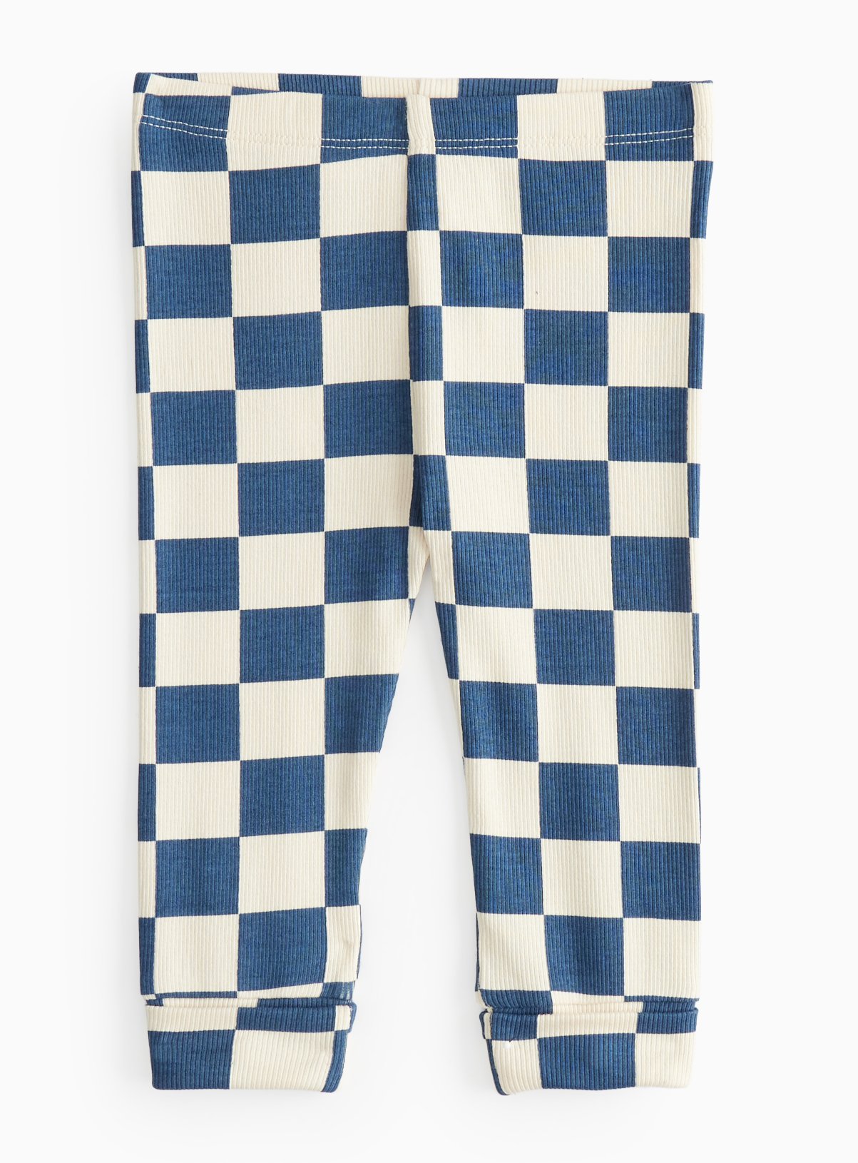 Blue Chequer Print Leggings (6-9 Months) - Tu by Sainsbury's