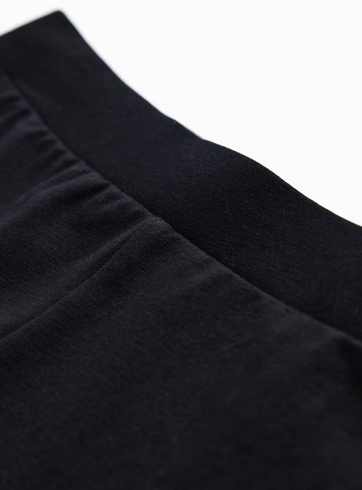 Black Cotton Rich Single Jersey Leggings 5 Pack 4 years - Image 2