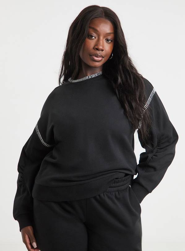 SIMPLY BE Whipstitch Oversized Sweatshirt 20