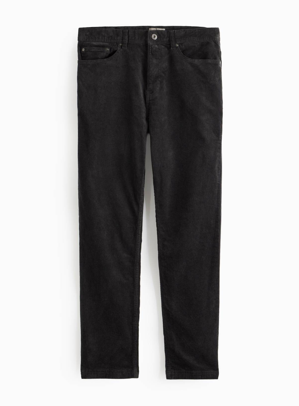 Charcoal Straight Leg Corduroy Trousers 36L - Image 3